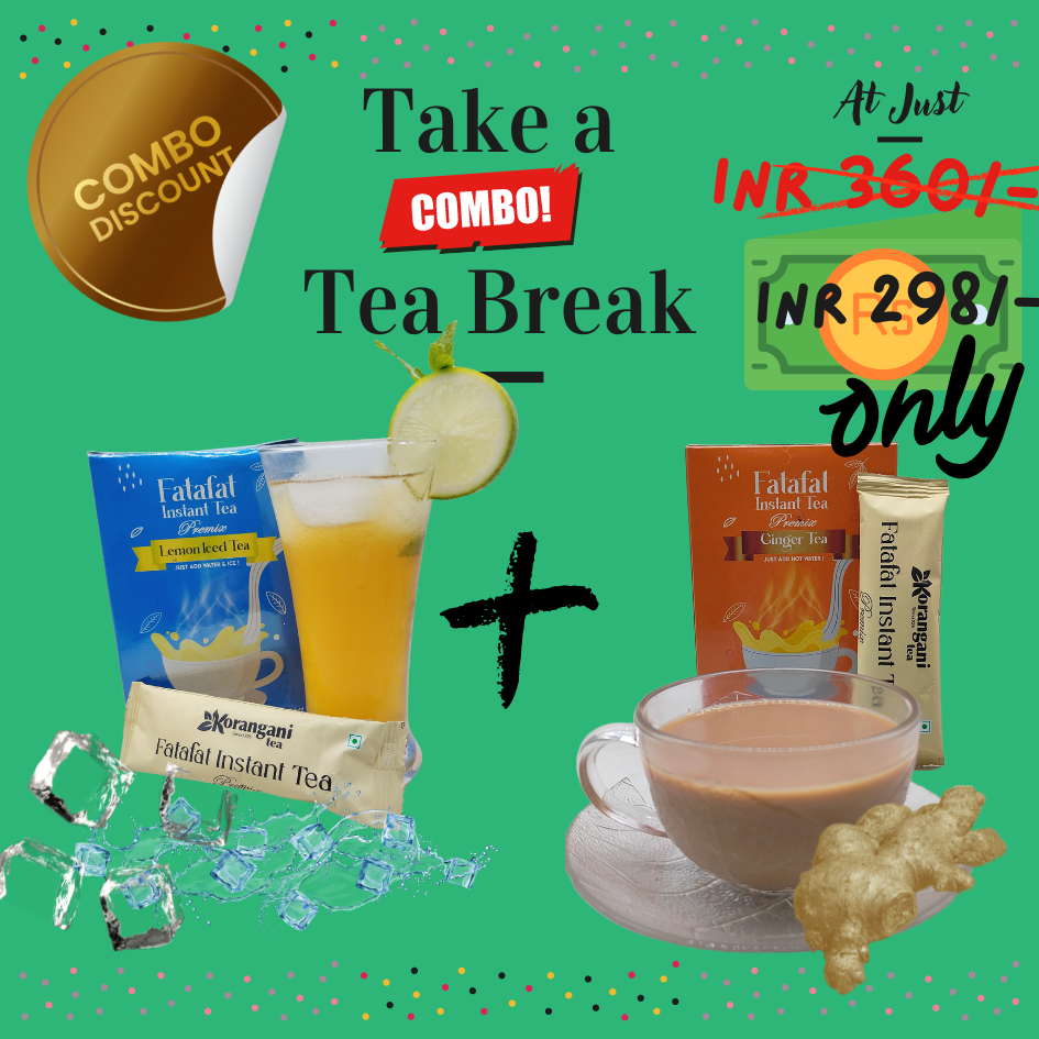 Premix Instant Tea Combo Pack-Lemon Ice and Ginger